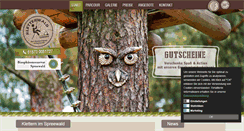 Desktop Screenshot of kletterwald-luebben.de